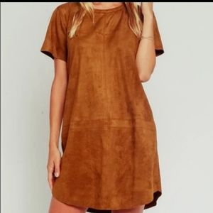Olivaceous Suede Brown Dress S